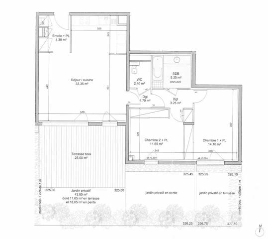 Appartement T3 à vendre  3 pièces - 79,37 m 2   LYON  - 69008
