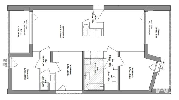 Appartement à vendre 4 pièces 90 m² Le Bourget-du-Lac