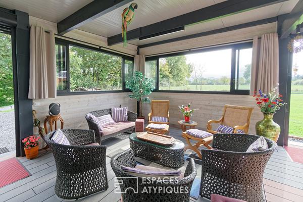 Maison contemporaine d’exception face aux Pyrénées