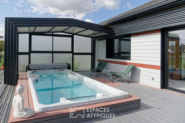 Maison contemporaine d’exception face aux Pyrénées