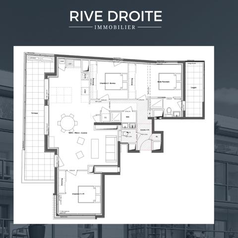 Rennes (35000) RENNES THABOR - EXCEPTIONNEL - Appartement T4 - 3 CHAMBRES