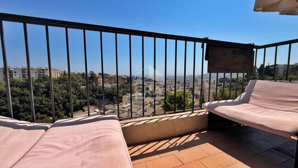 NICE NORD 3P à vendre avec vue mer - Dernier étage