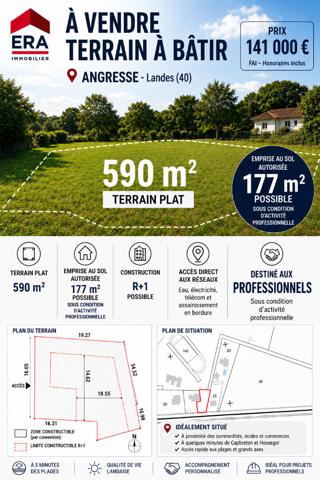 Terrain Angresse 590 m2