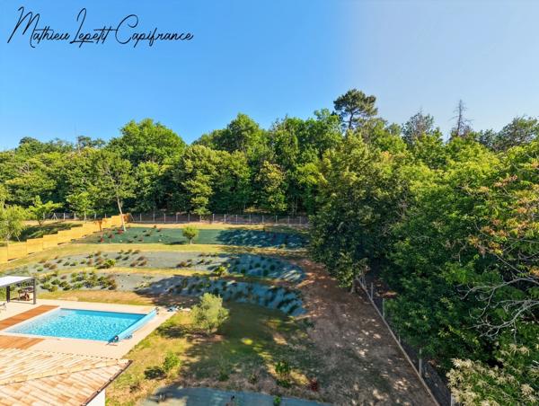 Maison contemporaine de 253 m² avec piscine, garage isolé de 100 m² et terrain de 4 728 m² – CHANCELADE- aucun travaux à prévoir