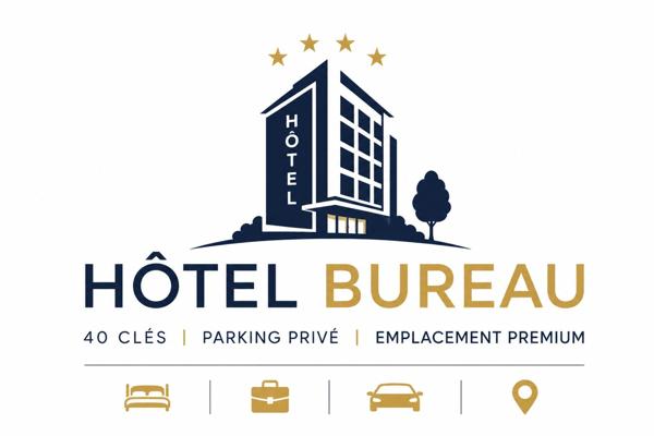 Hôtel 40 clés – Murs & Fonds indissociables – Emplacement stratégique aux portes de Lyon  3 350 000€