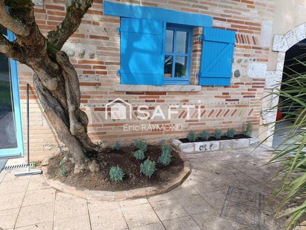 Charme toulousain et caractère viticole: découvrez cette belle maison de 8 pièces, 4 chambres, agrémentée d'une terrasse, d'un garage, d'une cave et d'un terrain comprenant 500 pieds de vigne, autrefois exploités par le propriétaire pour sa production personnelle de vin