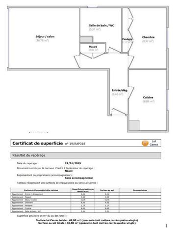 Trouville-sur-Mer (14360) 2 Pièces de 48.8 m²