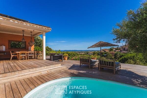 Propriété avec piscine et vue mer