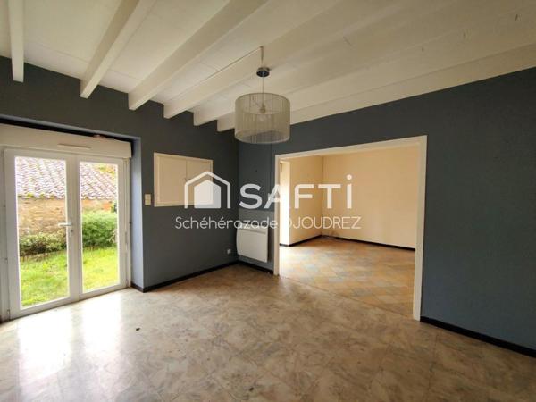MAISON DE 77m² 4 PIECES - JARDIN - DEPENDANCE DE 70M² SUR DEUX NIVEAUX