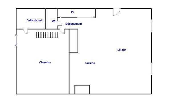 Appartement 2 pièces - 48 m²