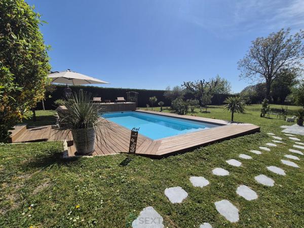 Belles prestations - maison 4 chambres, garage, piscine chauffée