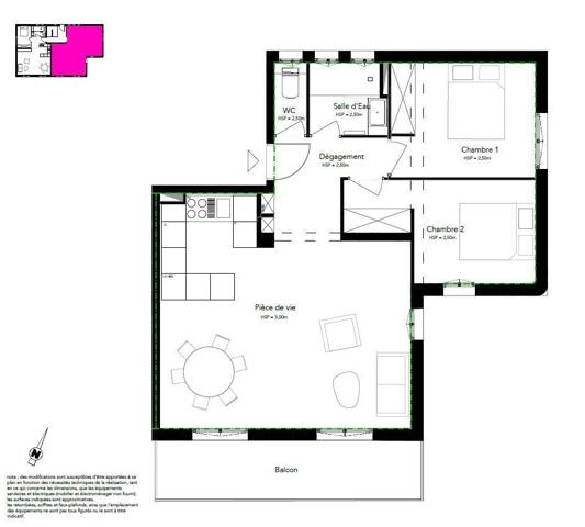 Appartement à vendre 3 pièces 62 m² Sainte-Maxime