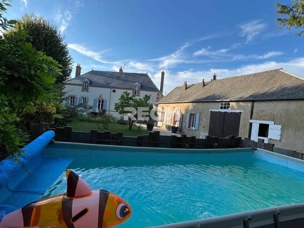 Ouzouer-le-Marché (41240) BEAUCE LA ROMAINE (Ouzouer-le-Marché) 41 – Grande maison familiale – 6/7 Chbres -300 m² hab – Ateliers-Dépenda