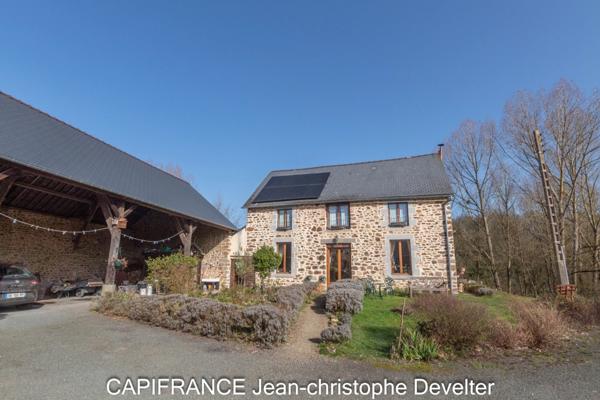 Maison à vendre 5 pièces proche de MAYENNE (53) maison 3 chambres sur 1,8 hectare