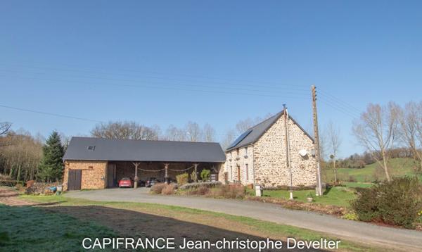 Maison à vendre 5 pièces proche de MAYENNE (53) maison 3 chambres sur 1,8 hectare