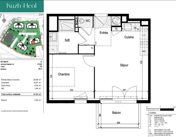 Appartement à vendre 2 pièces 42 m² Arzon