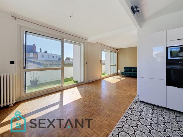 Appartement de 115 m2 avec terrasse plein sud entre centre ville et la plage