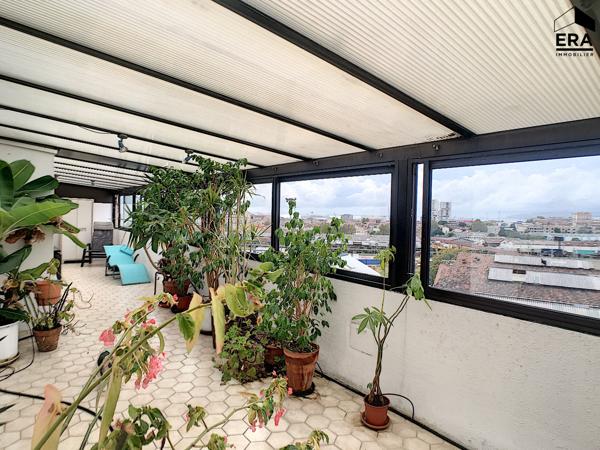 A vendre type 4 13014  MARSEILLE le canet  très grande terrasse vue mer