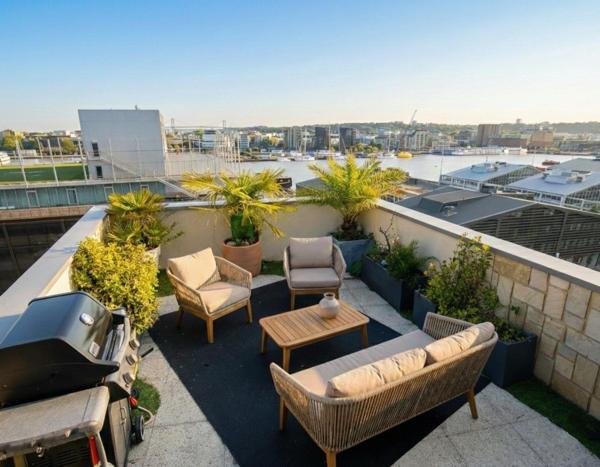 Appartement toit terrasse duplex sur le bassin