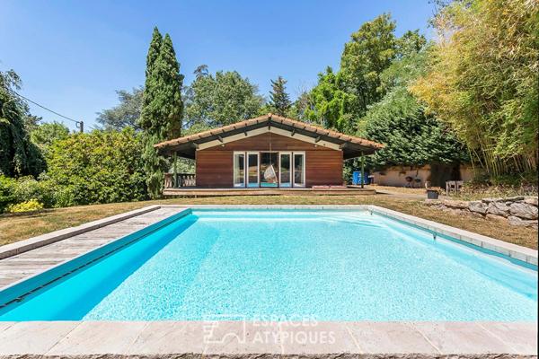 Maison chalet sur les hauteurs de Limonest, avec piscine