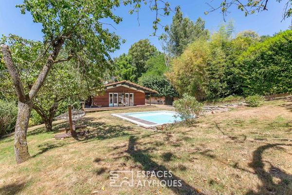 Maison chalet sur les hauteurs de Limonest, avec piscine