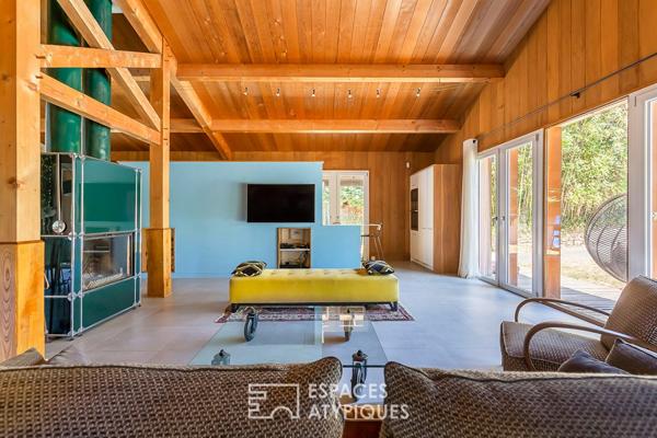 Maison chalet sur les hauteurs de Limonest, avec piscine