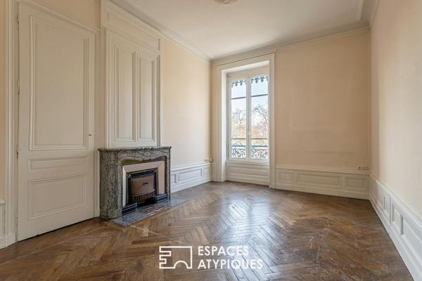 Appartement haussmannien au bord du Rhône