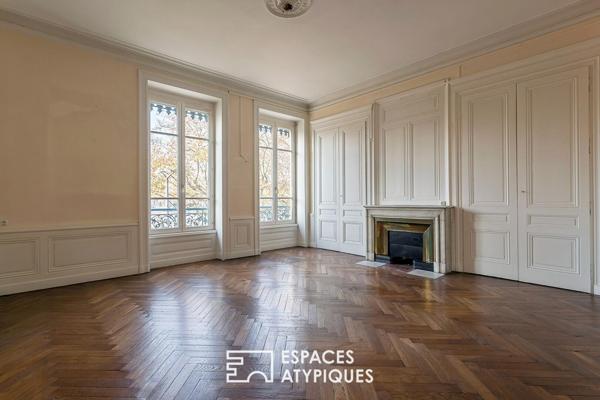 Appartement haussmannien au bord du Rhône