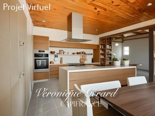 Maison type Arcachonnaise de 143 M2, avec un studio à finir d'aménager en supplément de 25 m².