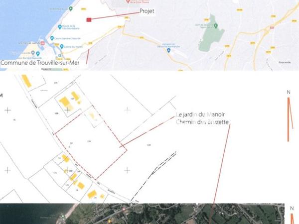 À vendre Terrain 586 m² - Trouville-sur-mer 14360