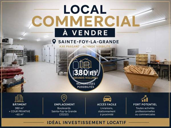 IMMEUBLE COMMERCIAL LOUÉ – INVESTISSEMENT LOCATIF