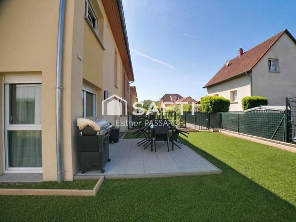 Appartement en duplex avec esprit maison – Terrasse, jardin et double garage XXL