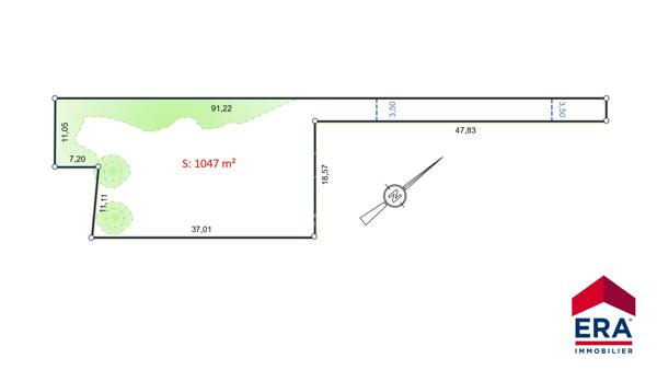 TERRAIN PLAT CONSTRUCTIBLE ROYAN CENTRE - PROCHE COMMERCES ET ECOLE