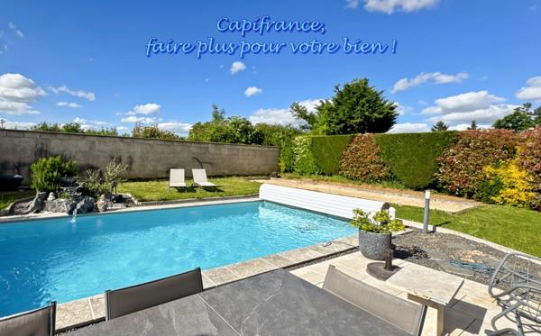 LA CLAYETTE (71) Maison à vendre,150 m², 8 pièces, 5 chambres, piscine sur terrain de 771 m²