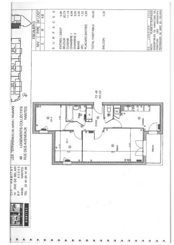 Appartement à louer à Nantes (44100)