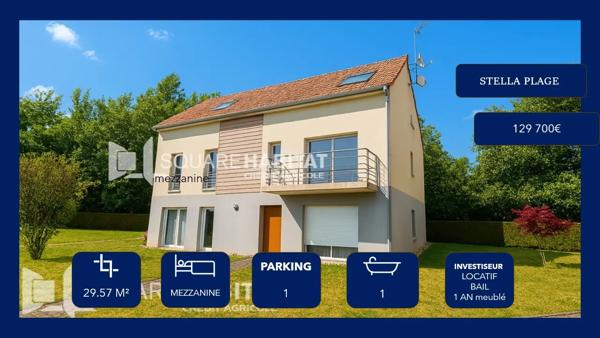 Appartement à vendre 1 pièce 29.57m² Cucq (62780)