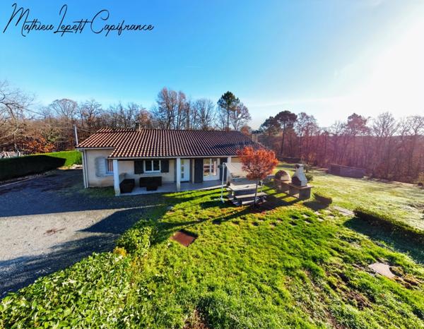 📍 À vendre – Maison de plain-pied de 100 M² à 2 minutes du centre de Vergt sur terrain de 3430 M²