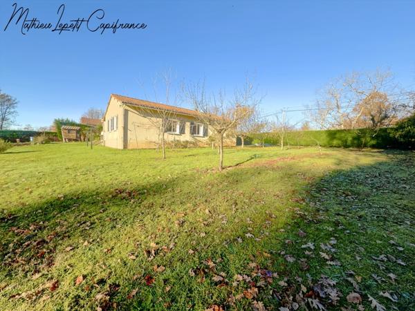 📍 À vendre – Maison de plain-pied de 100 M² à 2 minutes du centre de Vergt sur terrain de 3430 M²