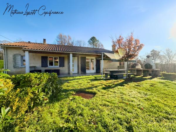 📍 À vendre – Maison de plain-pied de 100 M² à 2 minutes du centre de Vergt sur terrain de 3430 M²