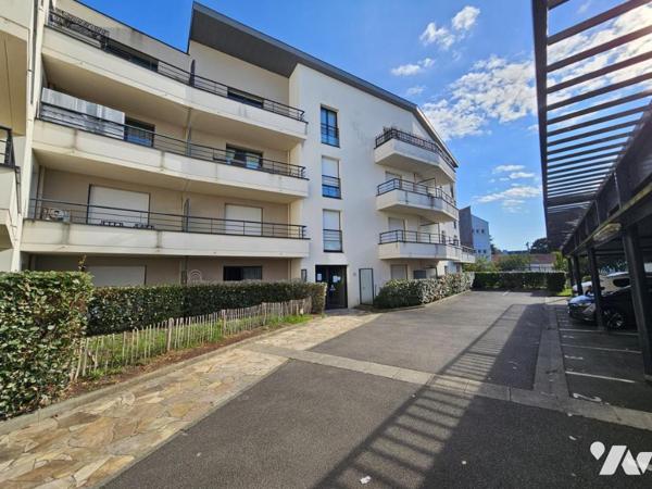 SAINT-HERBLAIN BOURG, appartement 2 chambres, balcon et parking en sous-sol