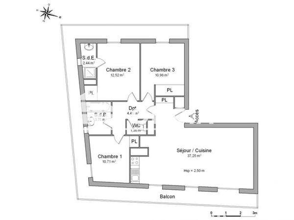 Location Appartement 4 pièces 83.5 m² - 8 RUE DU MAUPAS Limoges 87000
