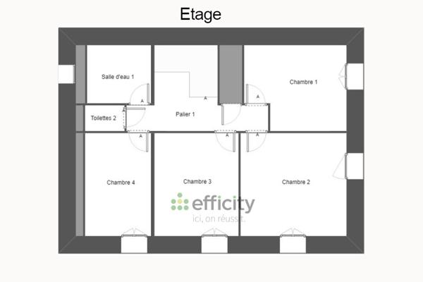 Maison 8 pièces - 180 m² Exclusivité efficity