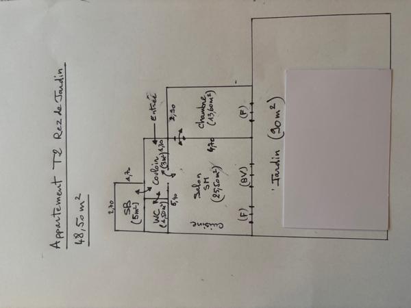 Appartement 2 pièces - 49 m²