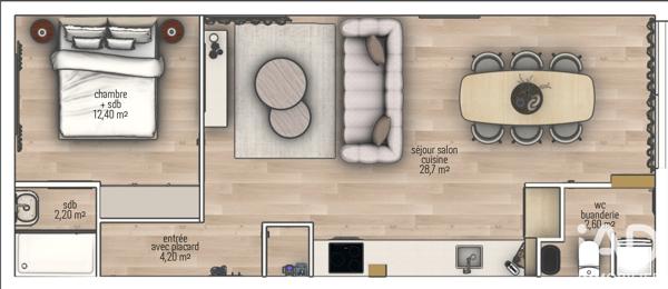 Appartement à vendre 2 pièces 43,75 m² Argelès-sur-Mer