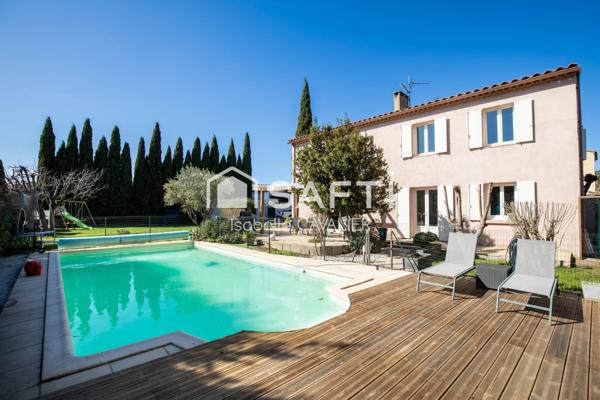 Vedène Maison 210 m², piscine, double logement indépendant, jardin 970 m²