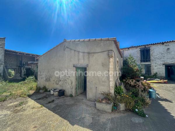 Maison à vendre 4 pièces, au cœur de Sainte-Marie-de-Ré – Parcelle de 1 200 m² avec dépendances en pierre MARIE DE RE (17)