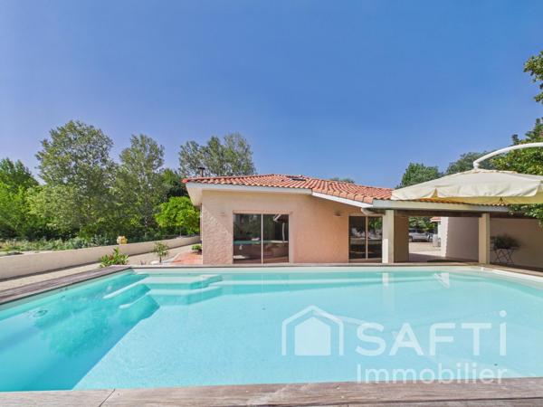 Maison familiale de 155 m2, 4 chambres, avec piscine, grand terrain et environnement calme – Le Taillan-Médoc
