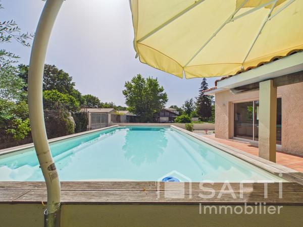 Maison familiale de 155 m2, 4 chambres, avec piscine, grand terrain et environnement calme – Le Taillan-Médoc