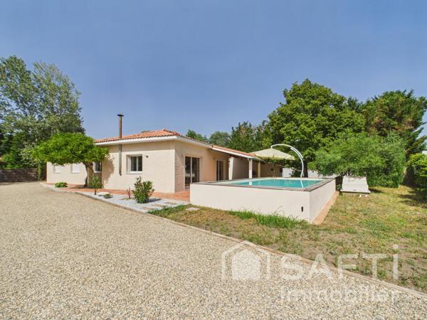 Maison familiale de 155 m2, 4 chambres, avec piscine, grand terrain et environnement calme – Le Taillan-Médoc