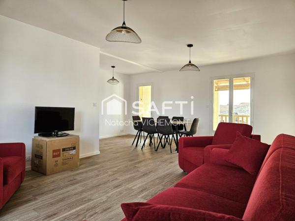 Appartement sans travaux en plein centre bourg deux chambres et balcon